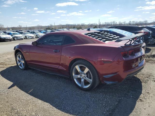 2G1FT1EW0A9121860 - 2010 CHEVROLET CAMARO SS RED photo 2