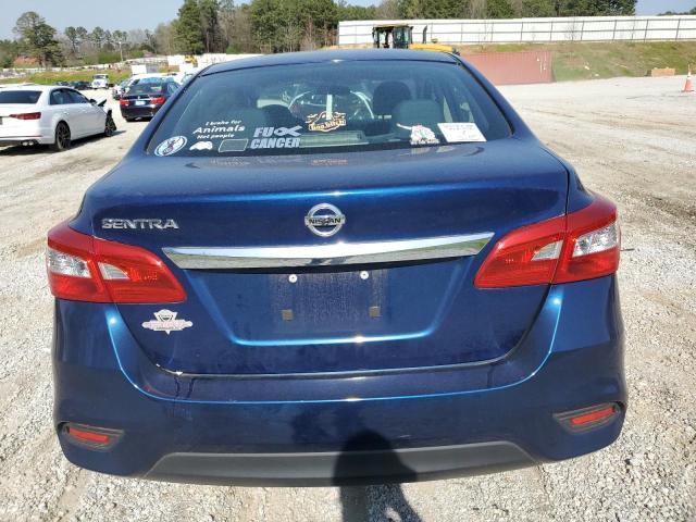 3N1AB7AP9KY331870 - 2019 NISSAN SENTRA S BLUE photo 6