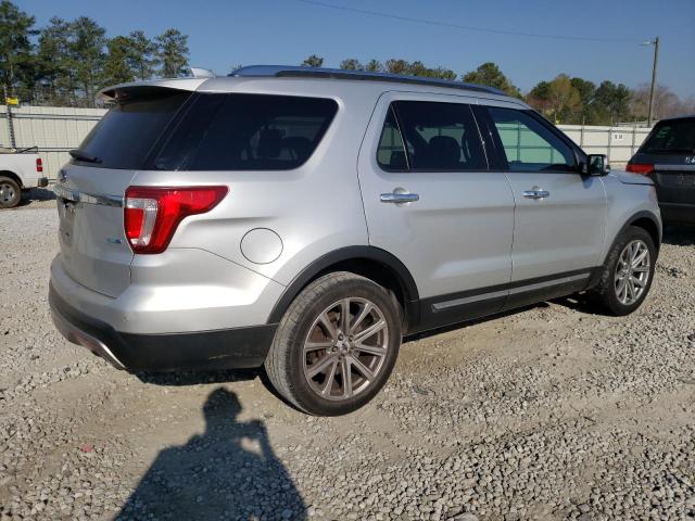 1FM5K8FH6HGB57607 - 2017 FORD EXPLORER LIMITED SILVER photo 3