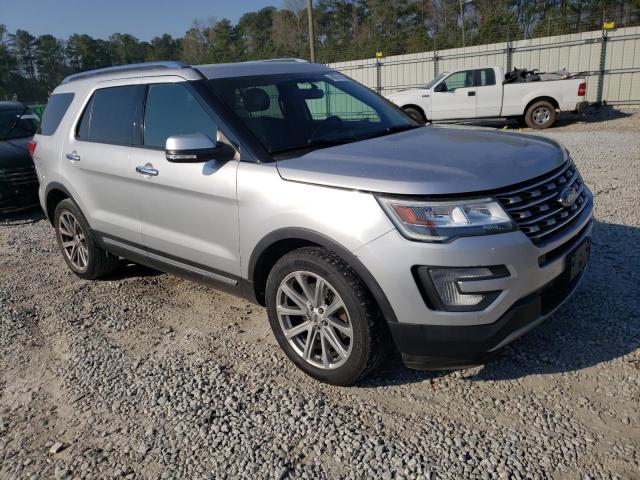 1FM5K8FH6HGB57607 - 2017 FORD EXPLORER LIMITED SILVER photo 4