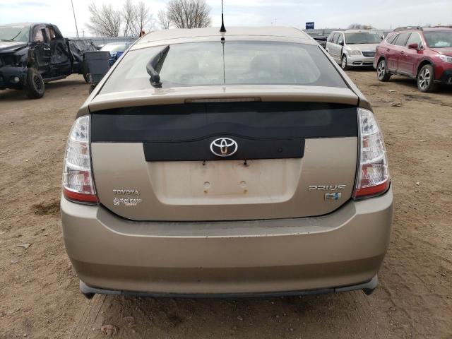 JTDKB20U083392800 - 2008 TOYOTA PRIUS TAN photo 6