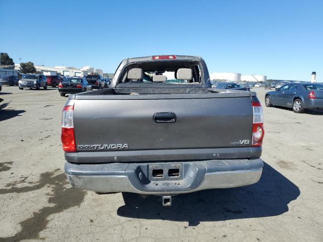 5TBET34126S530387 - 2006 TOYOTA TUNDRA DOUBLE CAB SR5 GRAY photo 6