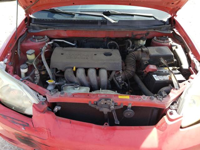 2T1KR32EX6C587394 - 2006 TOYOTA COROLLA MA XR RED photo 11