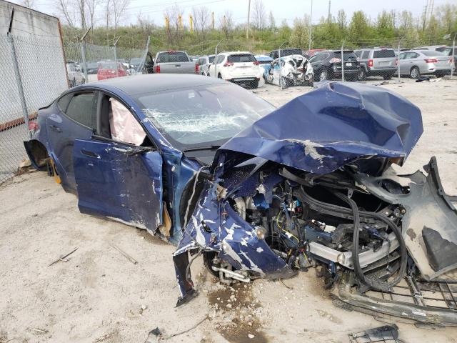 5YJSA1E63MF455425 - 2021 TESLA MODEL S Mavi foto 4