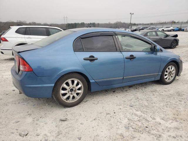 1HGFA16548L062349 - 2008 HONDA CIVIC LX BLUE photo 3