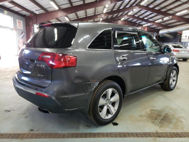 2HNYD2H65BH530923 - 2011 ACURA MDX TECHNOLOGY GRAY photo 3