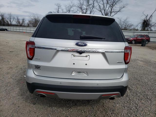 1FM5K8D86HGB89041 - 2017 FORD EXPLORER XLT SILVER photo 6