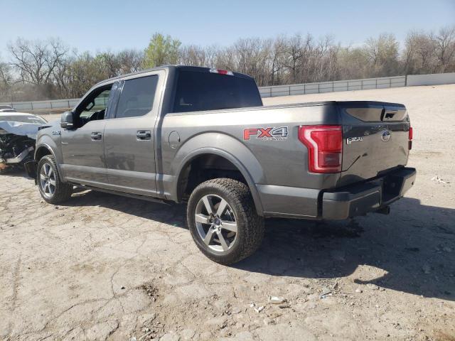 1FTEW1EF9HKC42969 - 2017 FORD F150 SUPERCREW GRAY photo 2