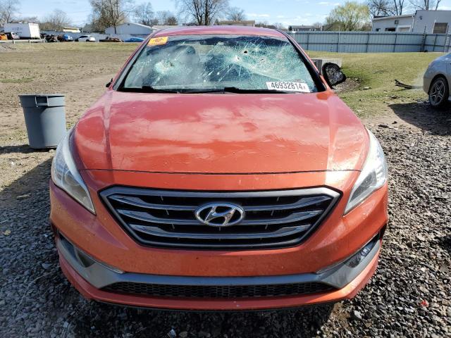 5NPE34ABXFH039355 - 2015 HYUNDAI SONATA SPORT ORANGE photo 5