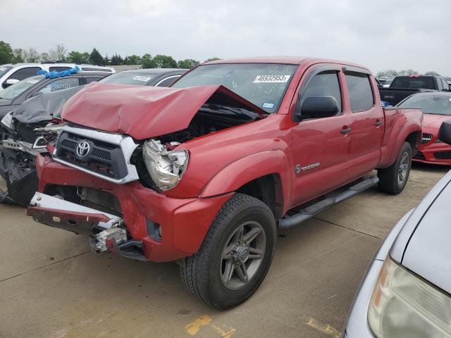 5TFKU4HN2DX003483 - 2013 TOYOTA TACOMA DOUBLE CAB PRERUNNER LONG BED RED photo 1