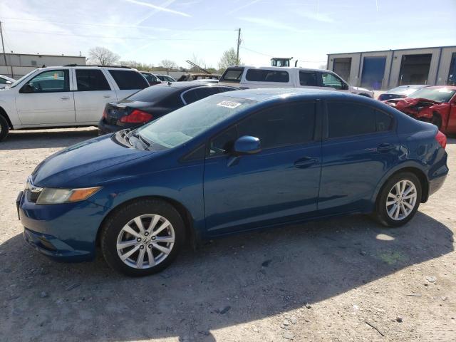 2HGFB2F95CH541441 - 2012 HONDA CIVIC EXL ლურჯი ფოტო 1