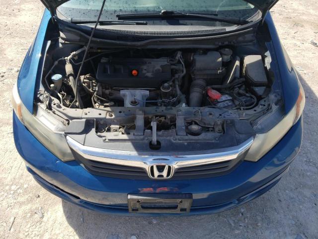 2HGFB2F95CH541441 - 2012 HONDA CIVIC EXL ლურჯი ფოტო 11
