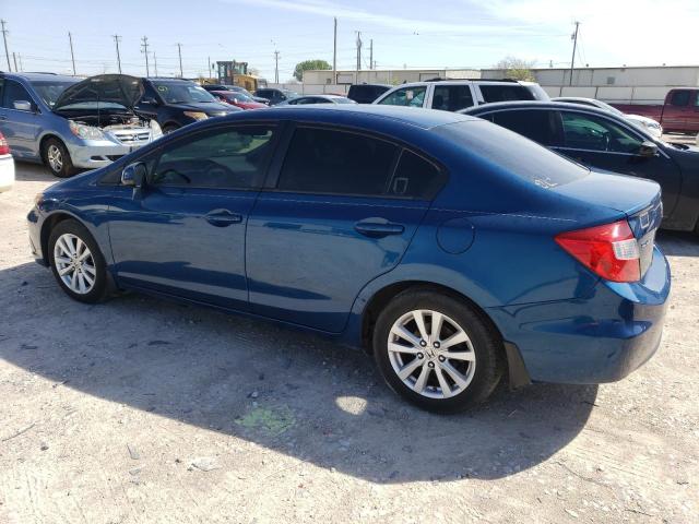 2HGFB2F95CH541441 - 2012 HONDA CIVIC EXL BLUE photo 2