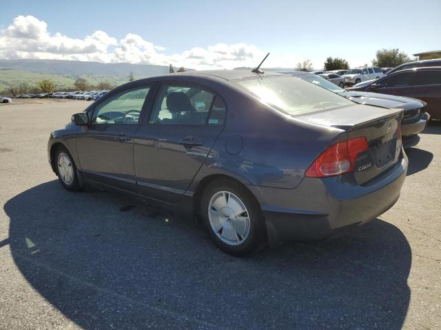 JHMFA36248S008554 - 2008 HONDA CIVIC HYBRID BLUE photo 2