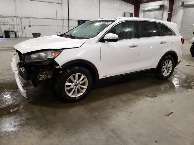 5XYPGDA37KG447450 - 2019 KIA SORENTO L WHITE photo 1