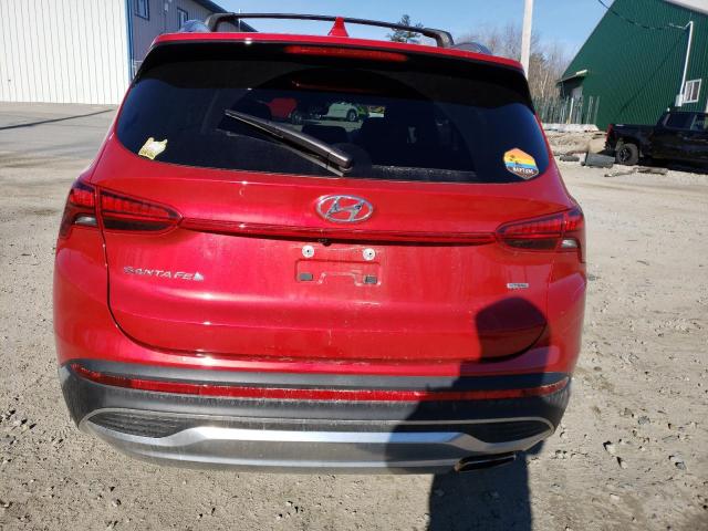 5NMS6DAJ9NH408106 - 2022 HYUNDAI SANTA FE SEL RED photo 6