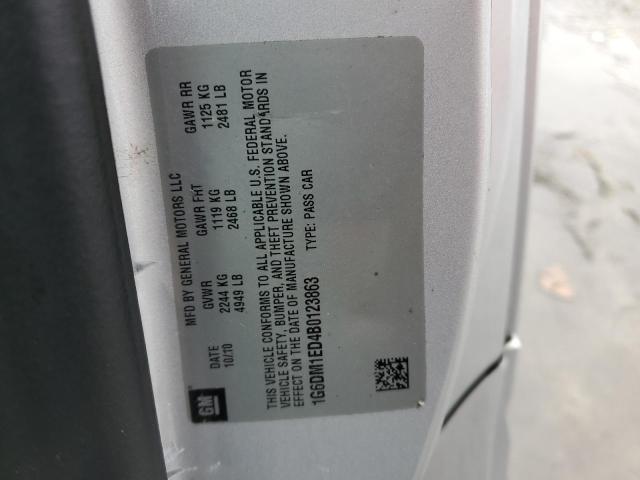 1G6DM1ED4B0123863 - 2011 CADILLAC CTS PERFORMANCE COLLECTION Gümüş fotoğraf 12