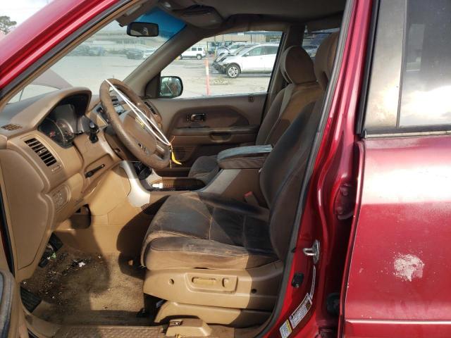 5FNYF28446B008844 - 2006 HONDA PILOT EX RED photo 7