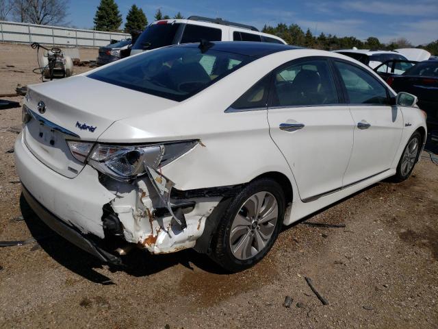 KMHEC4A44DA068478 - 2013 HYUNDAI SONATA HYBRID WHITE photo 3