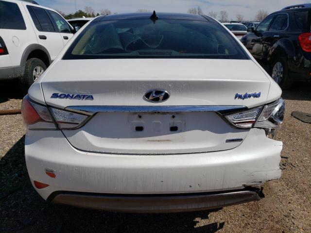 KMHEC4A44DA068478 - 2013 HYUNDAI SONATA HYBRID WHITE photo 6