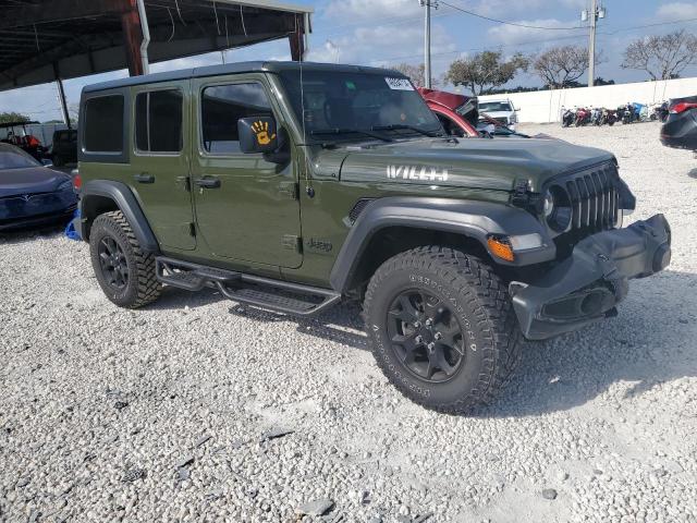 1C4HJXDN5PW509345 - 2023 JEEP WRANGLER SPORT GREEN photo 4