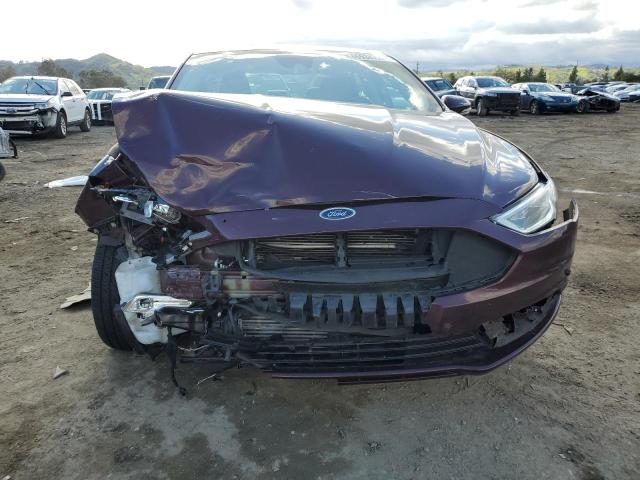 3FA6P0K93HR258225 - 2017 FORD FUSION TITANIUM BURGUNDY photo 5