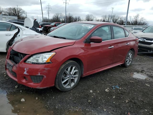 3N1AB7AP7EY289526 - 2014 NISSAN SENTRA S RED photo 1