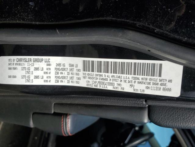 1C4PJMBS9EW159993 - 2014 JEEP CHEROKEE TRAILHAWK BLACK photo 13