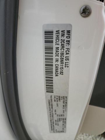 2C4RC1BG8NR115182 - 2022 CHRYSLER PACIFICA TOURING L WHITE photo 13