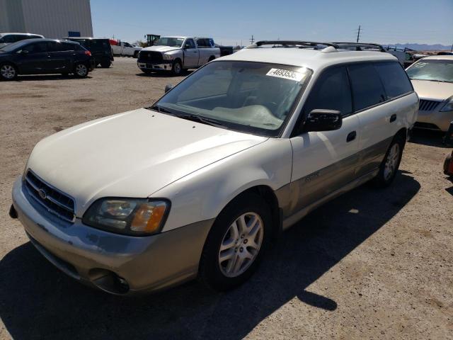 4S3BH665827665598 - 2002 SUBARU LEGACY OUTBACK WHITE photo 1