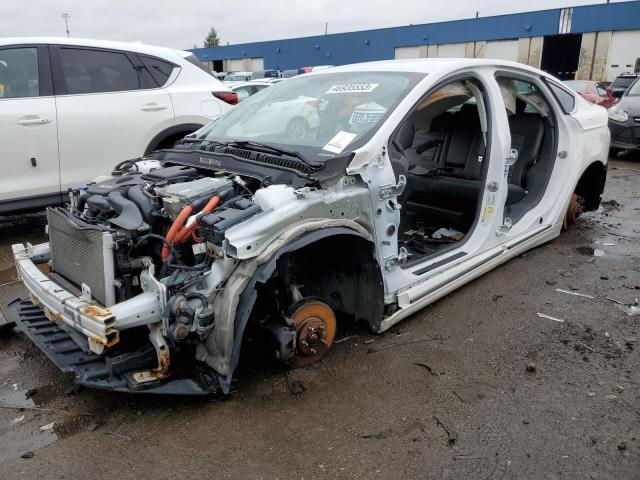 3FA6P0LU3ER217804 - 2014 FORD FUSION SE HYBRID WHITE photo 1