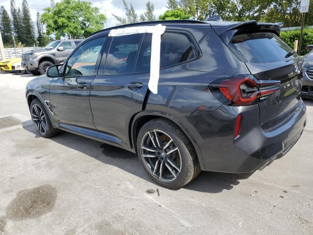 5YM13EC04N9J34797 - 2022 BMW X3 M GRAY photo 2