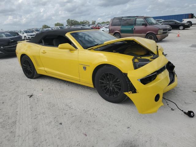 2G1FF3D30F9280721 - 2015 CHEVROLET CAMARO LT YELLOW photo 4