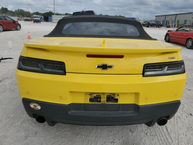 2G1FF3D30F9280721 - 2015 CHEVROLET CAMARO LT YELLOW photo 6