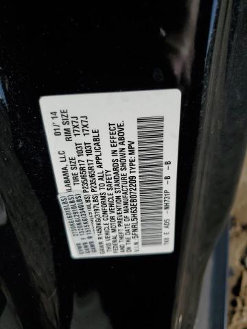 5FNRL5H63EB072209 - 2014 HONDA ODYSSEY EXL BLACK photo 14