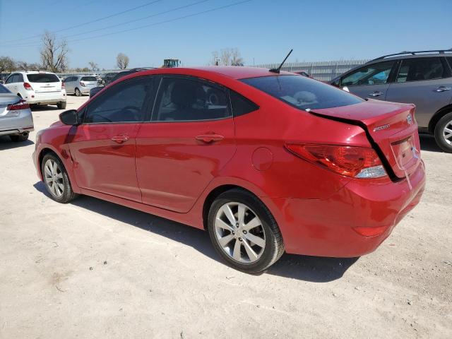 KMHCU4AE3DU490317 - 2013 HYUNDAI ACCENT GLS RED photo 2