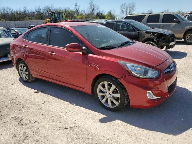 KMHCU4AE3DU490317 - 2013 HYUNDAI ACCENT GLS RED photo 4