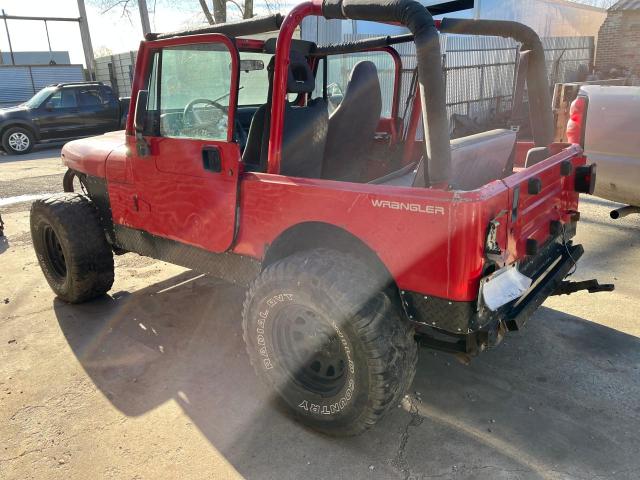 1J4FY19P3SP234291 - 1995 JEEP WRANGLER / S RED photo 3