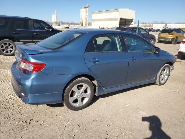 5YFBU4EE2CP042785 - 2012 TOYOTA COROLLA BASE BLUE photo 3