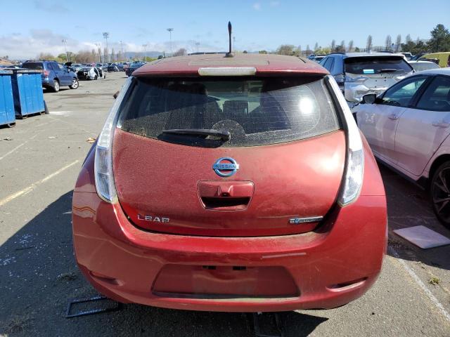 JN1AZ0CP3CT024866 - 2012 NISSAN LEAF SV RED photo 6