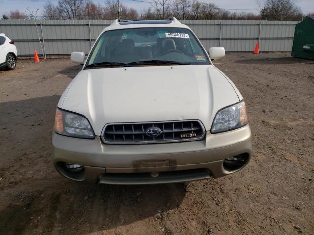 4S3BH806937624220 - 2003 SUBARU LEGACY OUTBACK H6 3.0 LL BEAN WHITE photo 5