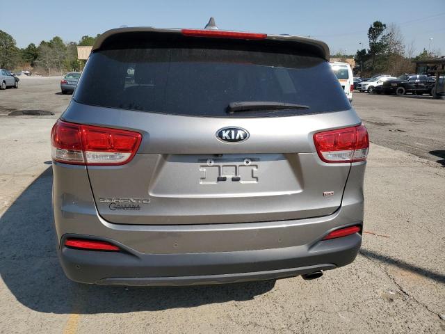 5XYPG4A36HG265361 - 2017 KIA SORENTO LX GRAY photo 6