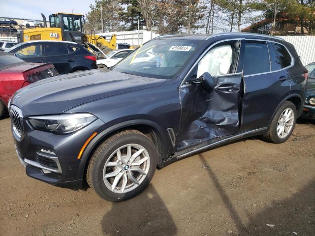 5UXCR6C0XM9F38757 - 2021 BMW X5 XDRIVE40I BLUE photo 1