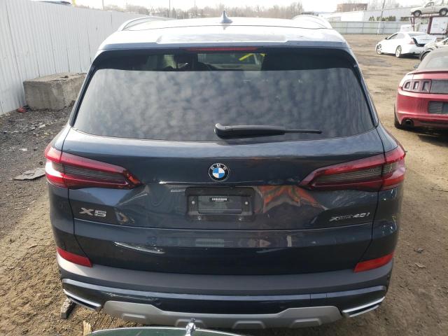 5UXCR6C0XM9F38757 - 2021 BMW X5 XDRIVE40I BLUE photo 6