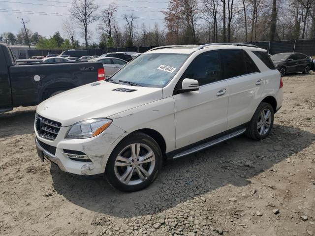 4JGDA5HB5DA200868 - 2013 MERCEDES-BENZ ML 350 4MATIC WHITE photo 1