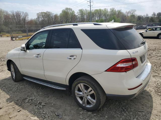 4JGDA5HB5DA200868 - 2013 MERCEDES-BENZ ML 350 4MATIC WHITE photo 2