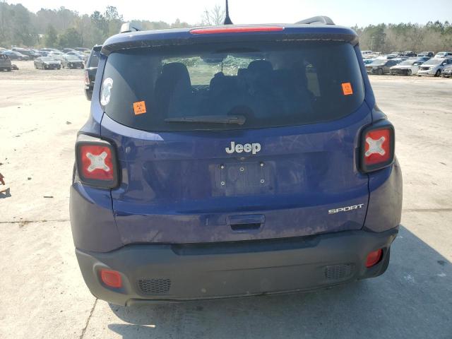 ZACNJAAB6LPL50480 - 2020 JEEP RENEGADE SPORT BLUE photo 6