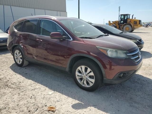 5J6RM3H71EL021597 - 2014 HONDA CR-V EXL BURGUNDY photo 4