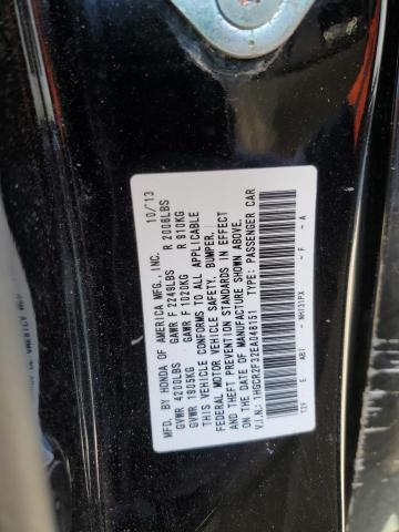 1HGCR2F32EA048151 - 2014 HONDA ACCORD LX BLACK photo 12