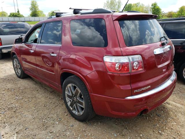 1GKKVTED9CJ406708 - 2012 GMC ACADIA DENALI RED photo 2